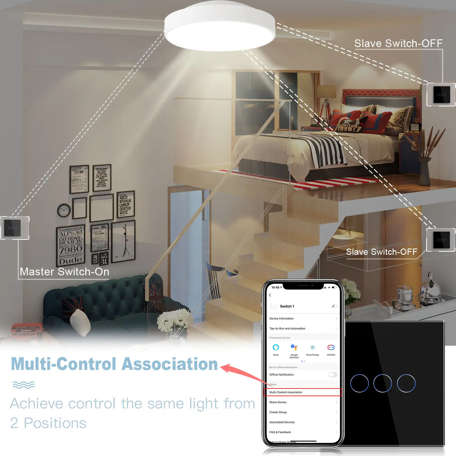 BSEED WIFI Touch Switches Series Smart Light Switches LED Blue Backlight Glass Sensor Screen Tuya APP Wall Switches EU Standard