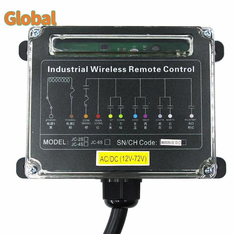 JC-4S 4 buttons Industrial Wireless Radio Crane Remote Control switches winches Hoist track Crane Lift Controller
