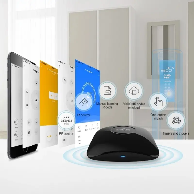 Broadlink RM4 pro IR RF HTS2 sensor accessory wifi UNIVERSAL REMOTE Smart Home Automation works with Alexa and Google Home