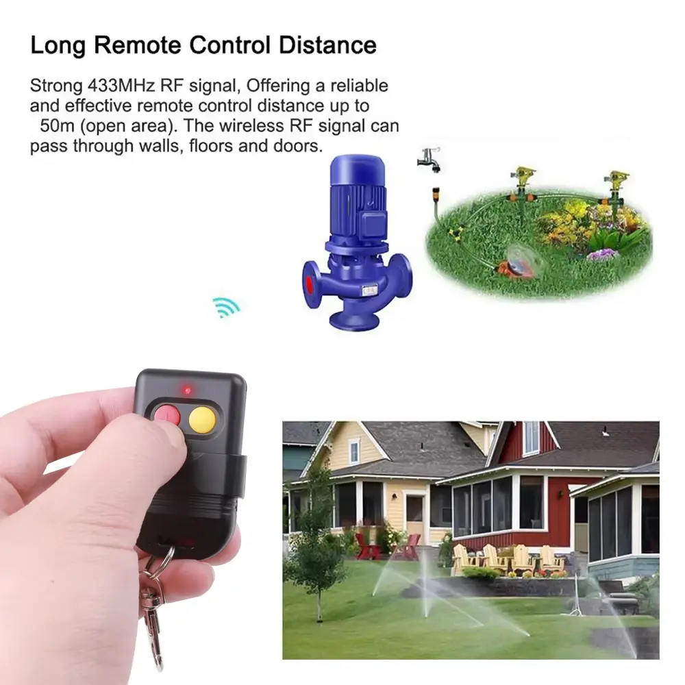 433Mhz Smart Copy Remote Control 8 Dip Switch Fixed Code 2CH Duplicator for Gate Garage Door Opener or Alarm System