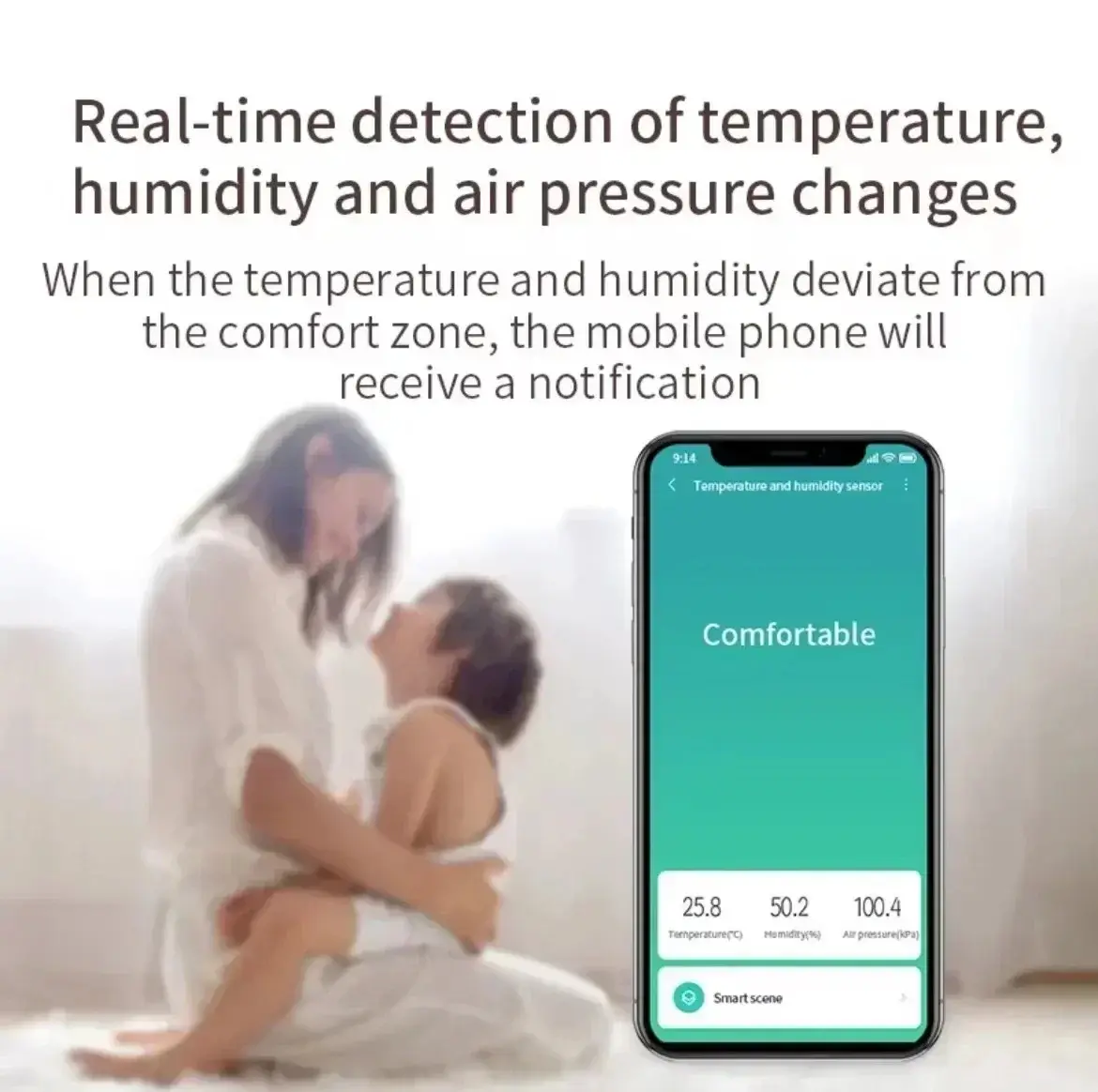 Global version Aqara Temperature Humidity Sensor Smart Air Pressure Sensor Zigbee Smart home For Xiaomi APP Mi home Homekit APP