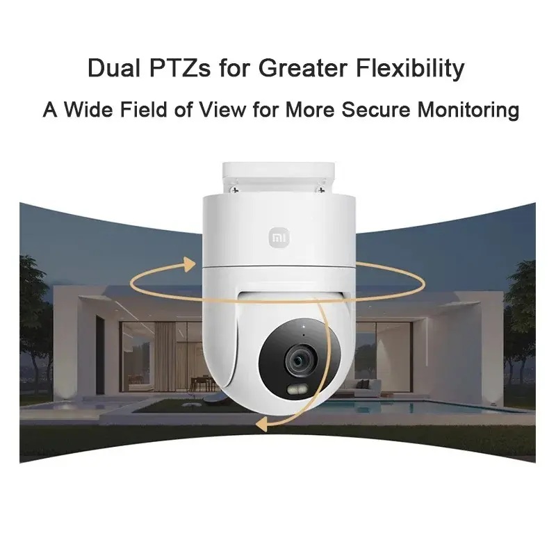 Xiaomi Outdoor Camera 4C Smart Full-color Night Vision 5MP 3K HD Human Tracking Audible Visual Alarm WiFi 6 Two-way Voice Call