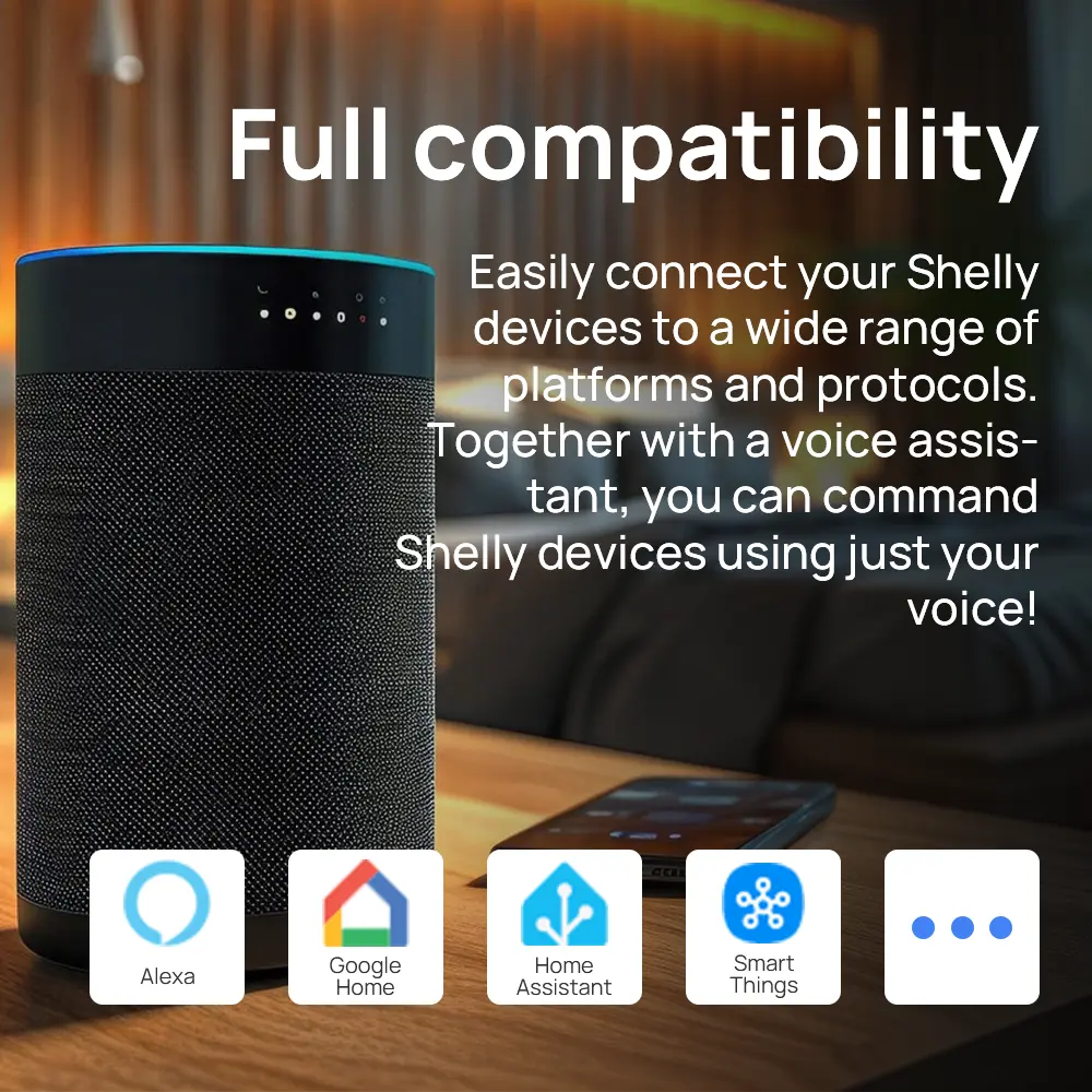 Shelly 1 Gen4 Zigbee Dry Contact Wifi Smart Switch Matter For Controlling Lights Apps Garage Doors Works with Apple Homekit