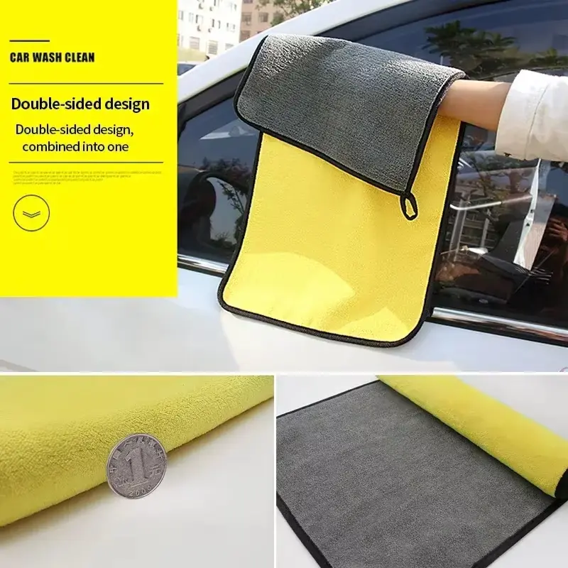 10-20PCS Car Nano Ultra Fiber Cloth Towel Microfiber Car Wash Towel Coral Fleece Towel Car Care Clean Cloth for Car Home Living