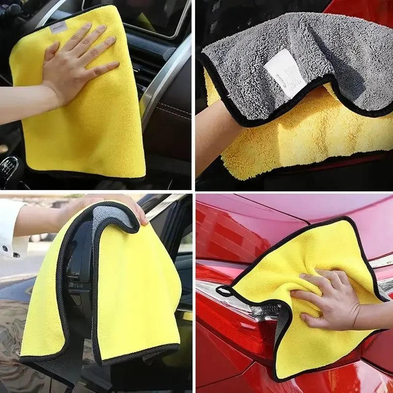 10-20PCS Car Nano Ultra Fiber Cloth Towel Microfiber Car Wash Towel Coral Fleece Towel Car Care Clean Cloth for Car Home Living