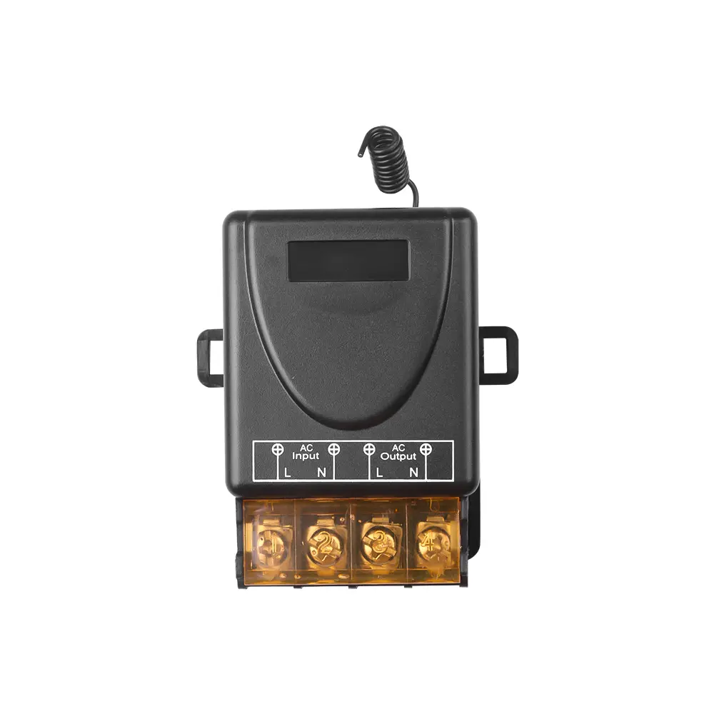 433Mhz Wireless Remote Control Switch AC 110V 220V 30A Relay 1CH Receiver Controller and 2botton RF 433 Mhz Transmitter