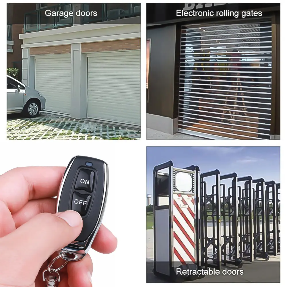 433MHz Learning Remote Control RF Remote Contro Learning Code EV1527 Smart Home Transmitter For Car Gate Garage Door Alarm Key