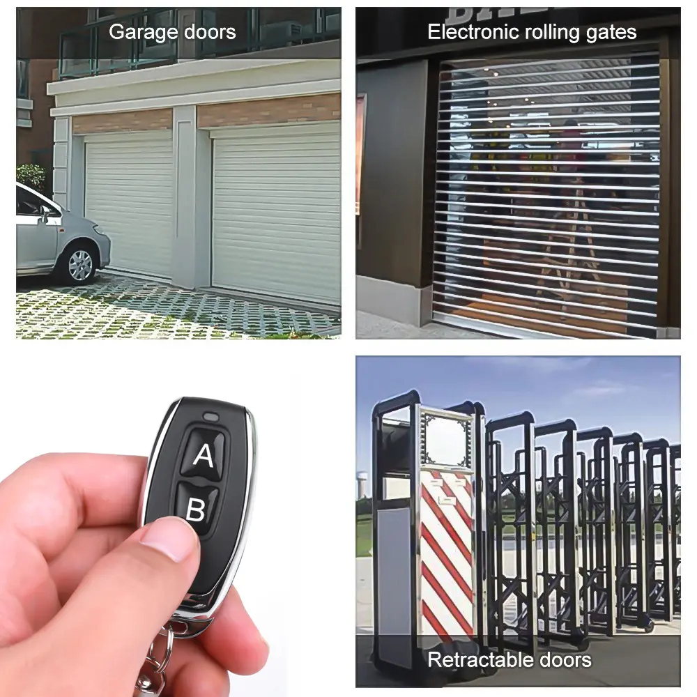 433MHz Learning Remote Control RF Remote Contro Learning Code EV1527 Smart Home Transmitter For Car Gate Garage Door Alarm Key