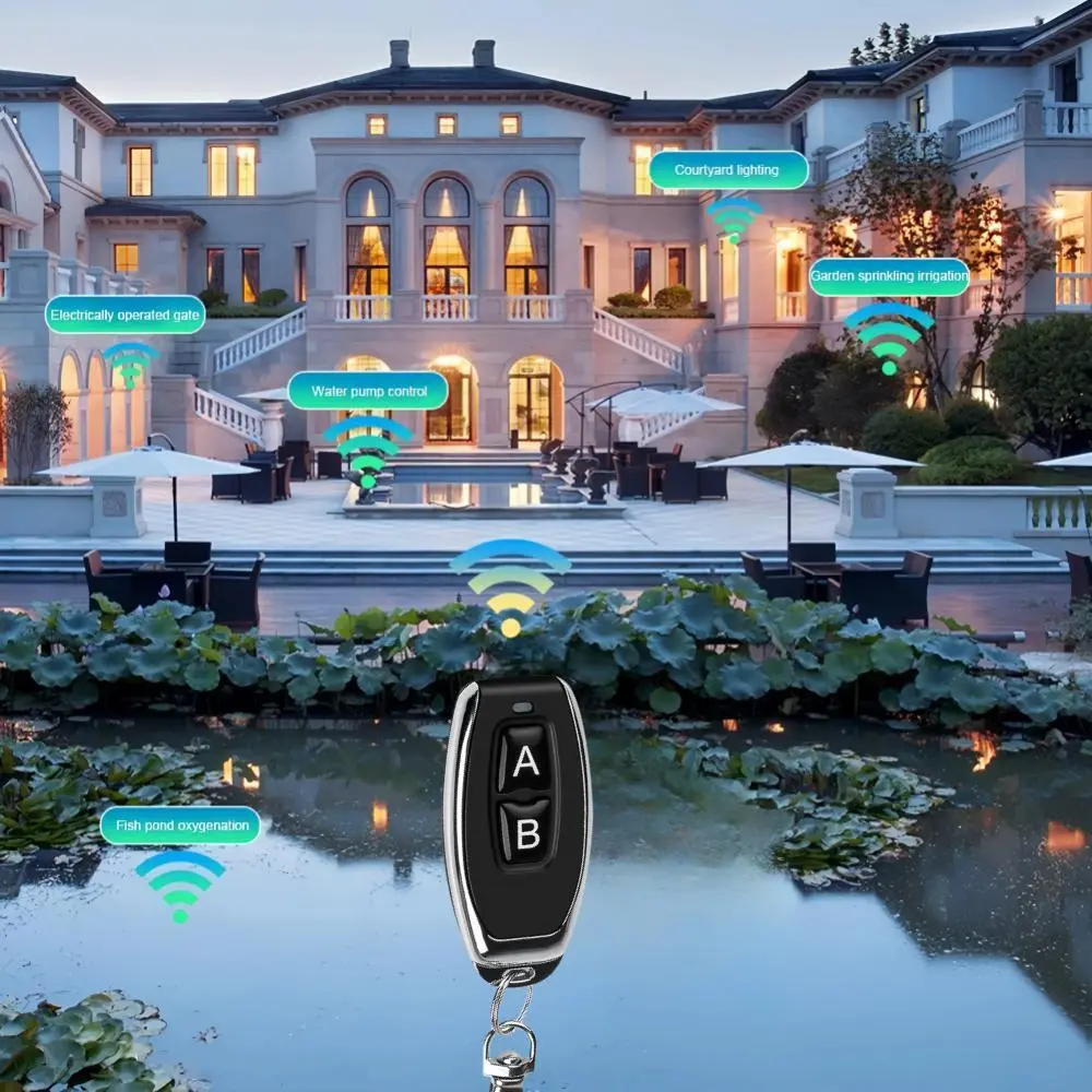 433MHz Learning Remote Control RF Remote Contro Learning Code EV1527 Smart Home Transmitter For Car Gate Garage Door Alarm Key