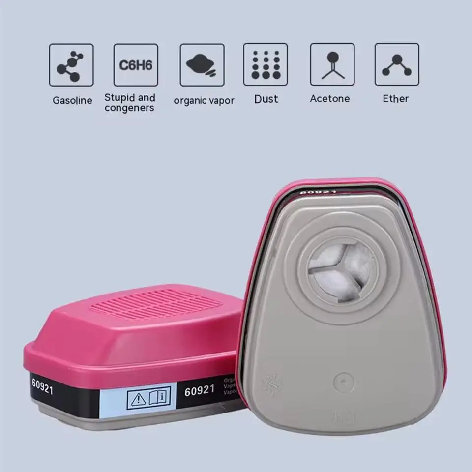 60926, 60923, 60921 - Multi-Gas/Vapor Cartridge/Filter with P100 Protection for Organic Vapors Gas Mask Filter Box Accessories