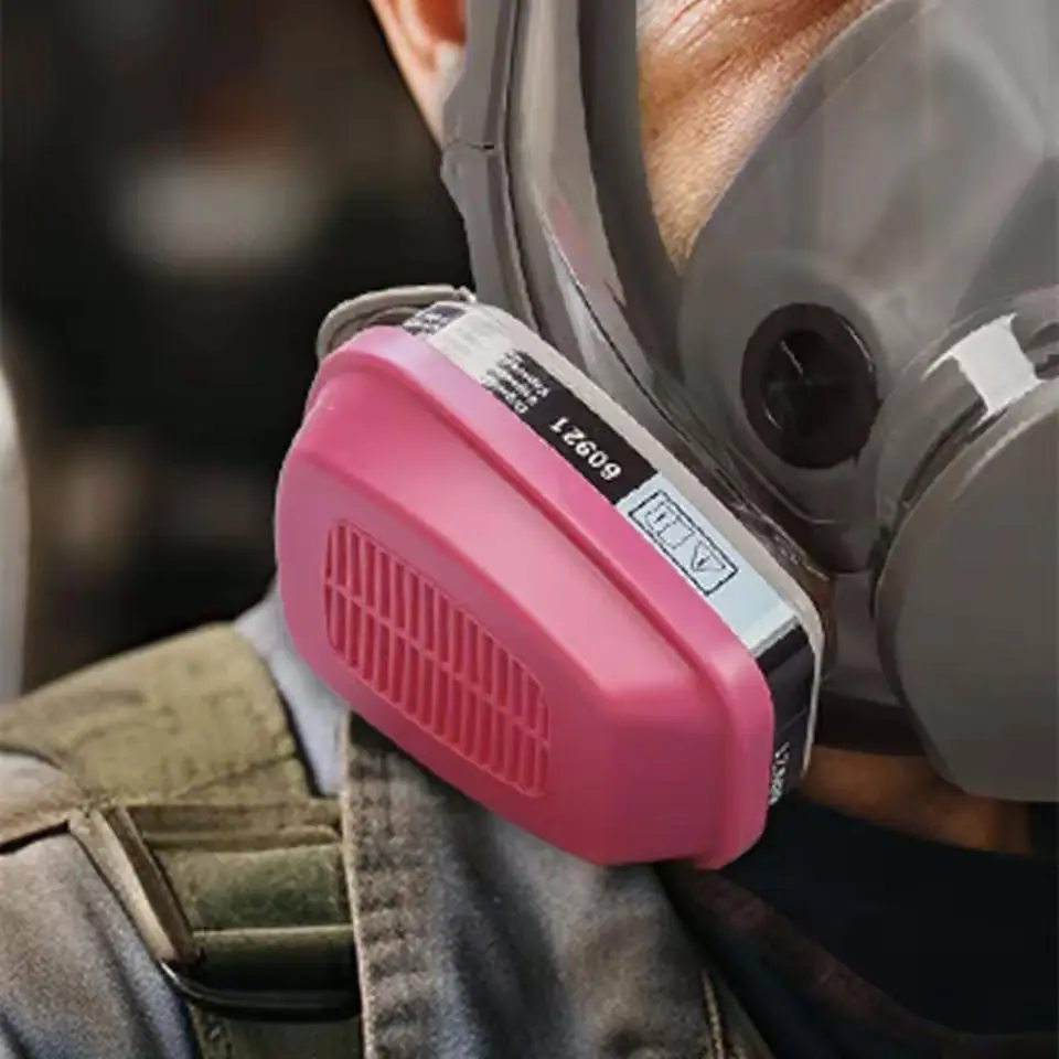 60926, 60923, 60921 - Multi-Gas/Vapor Cartridge/Filter with P100 Protection for Organic Vapors Gas Mask Filter Box Accessories