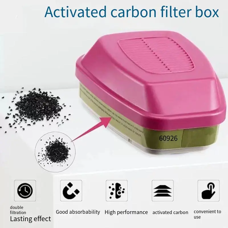 60926, 60923, 60921 - Multi-Gas/Vapor Cartridge/Filter with P100 Protection for Organic Vapors Gas Mask Filter Box Accessories