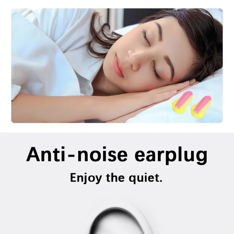 10 pairs】Noise-canceling earplugs Anti-noise Noise insulation Sleeping Students Dormitory Quiet Work Industrial noise reduction