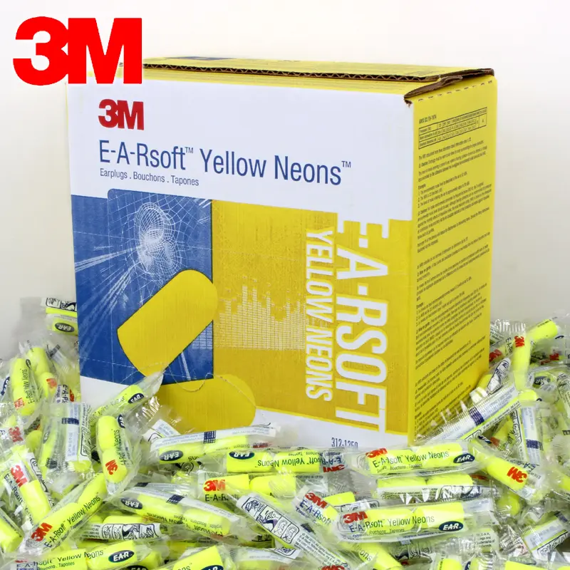 3M noise-canceling earplugs 312-1250 sound-isolating earplugs Sleeping Learning Factory noise-proof earplugs Hearing Protection
