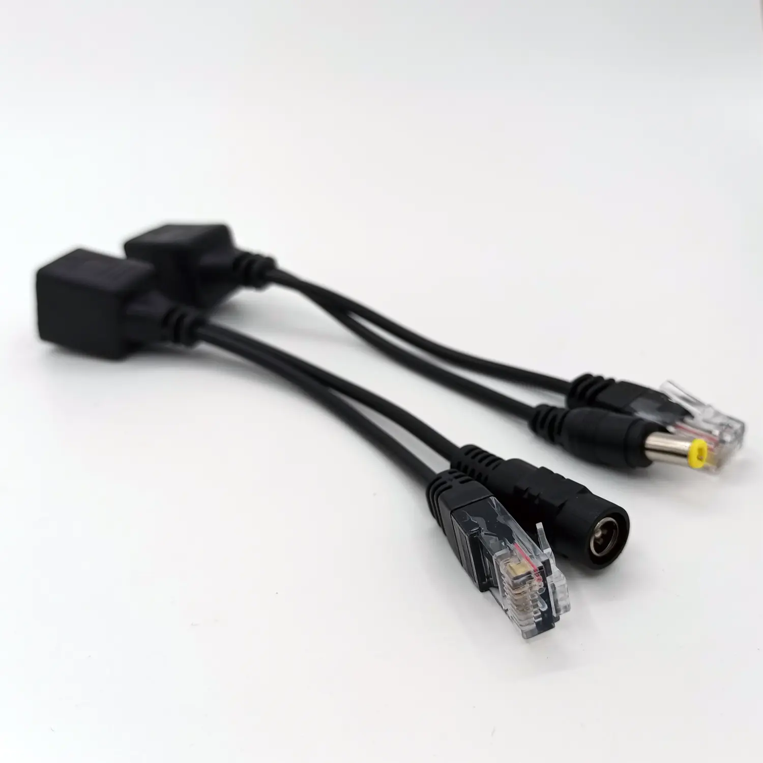 POE Cable Passive Power Over Ethernet Adapter Cable Splitter RJ45 Injector Power Supply Module 12-48v Splitter Kit For IP Camera
