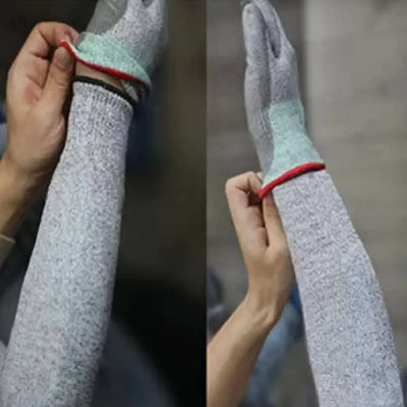1Pc Level 5 HPPE Cut Resistant Anti-Puncture Work Protection Arm Sleeve Cover Cut-resistant Arm Sleeve ED-shipping