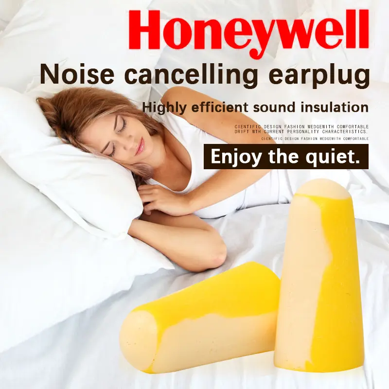 Honeywell 303S Anti-Noise Sleep Earplugs Small Industrial Noise Reduction SNR=32dB Noise-Isolating Earplugs Soft Noise Reduction