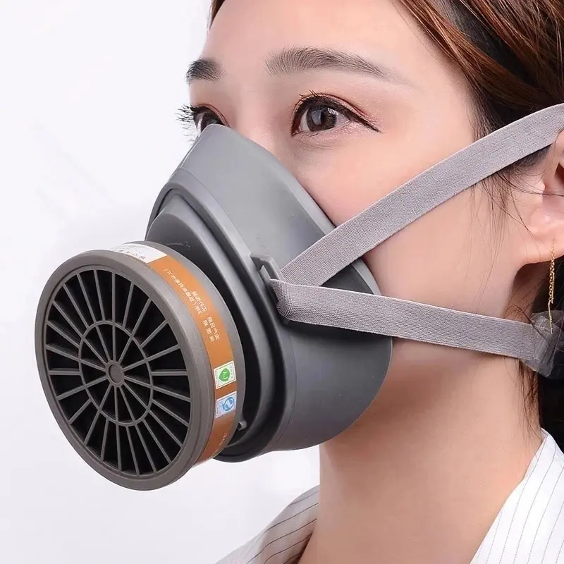 Smoke protection half-face mask, activated carbon filter, protective mask, welding chemicals, toxic gas filter