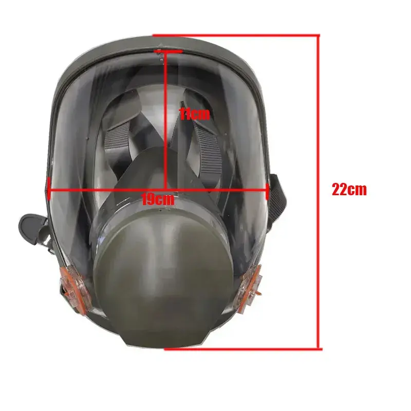 6800 anti fog respiratory mask compatible with 6001/6002/6004 filter box integrated type