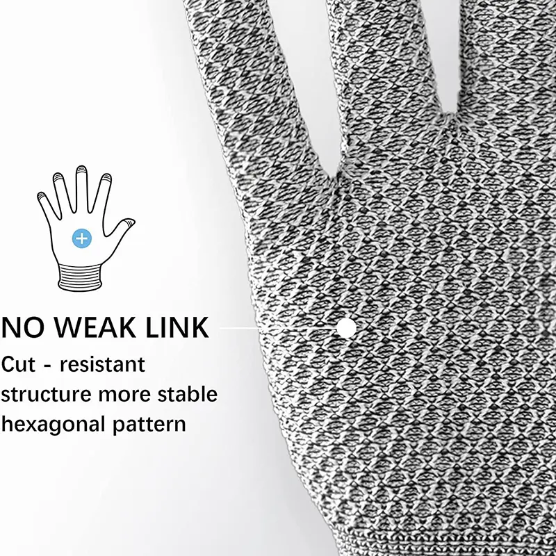 Grade 5 Anti-cut and Wear-resistant Pineapple Pattern Kitchen Slaughtering and Fish Killing Anti-cut Breathable Gloves