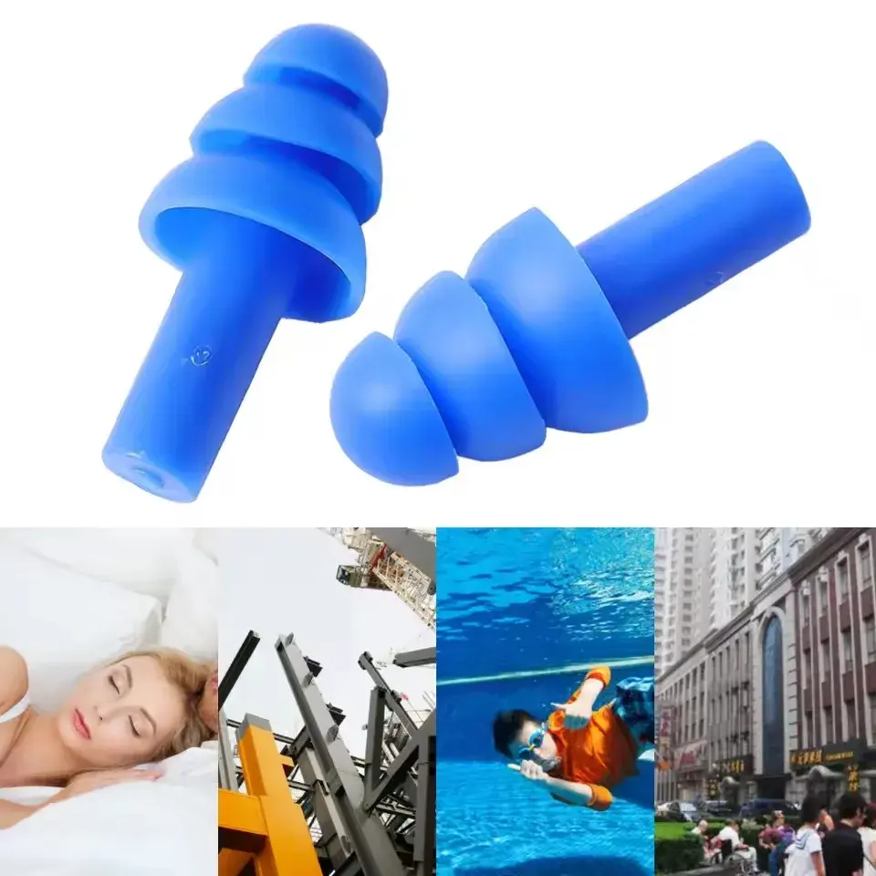 25/1Pair Ear Plugs Sleeping Noise Cancelling Reusable Silicone Sound Block Earplugs Summer Waterproof Swimming Ear Plug With Box
