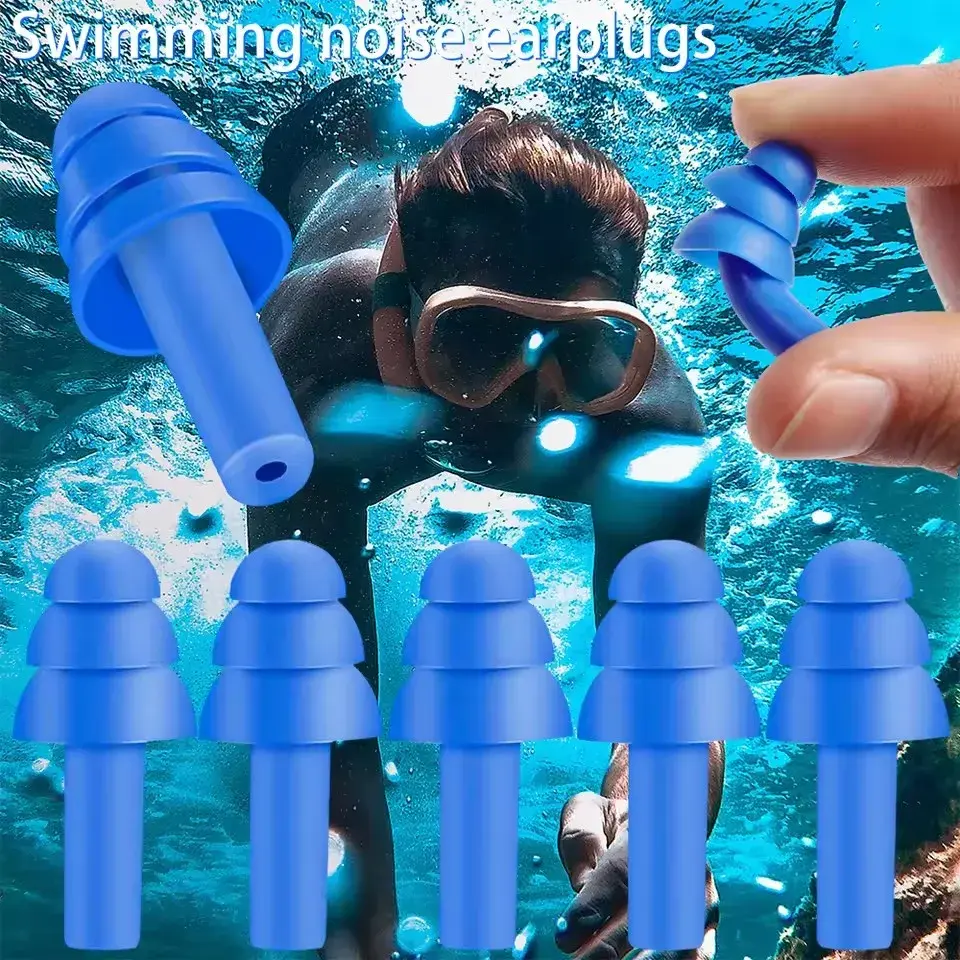 25/1Pair Ear Plugs Sleeping Noise Cancelling Reusable Silicone Sound Block Earplugs Summer Waterproof Swimming Ear Plug With Box