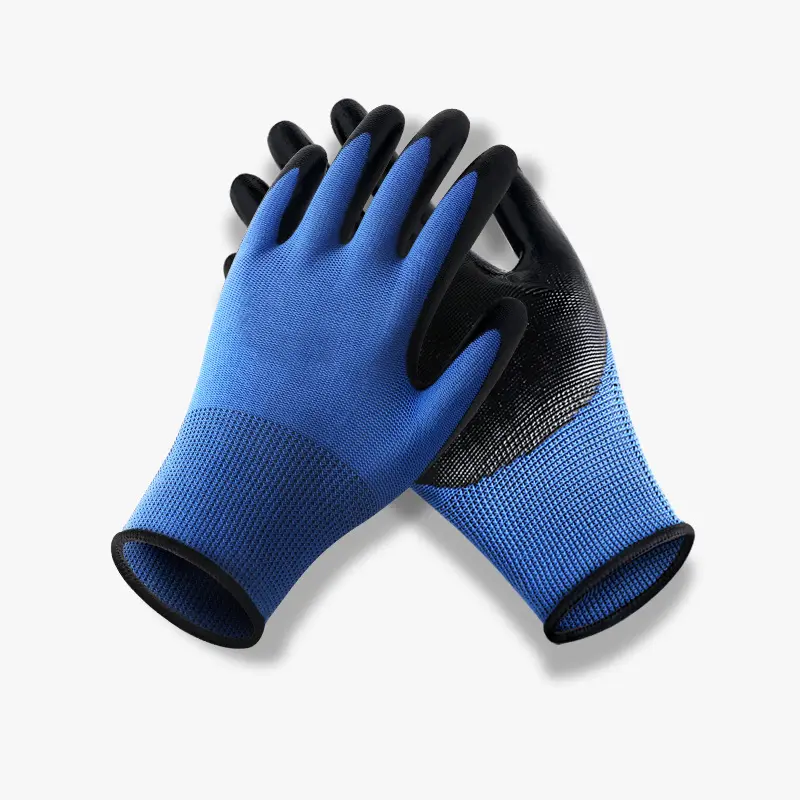 6/12/24/48 pairs of work gloves with durable wrinkled latex coating, suitable for construction, warehouse handling, gardening