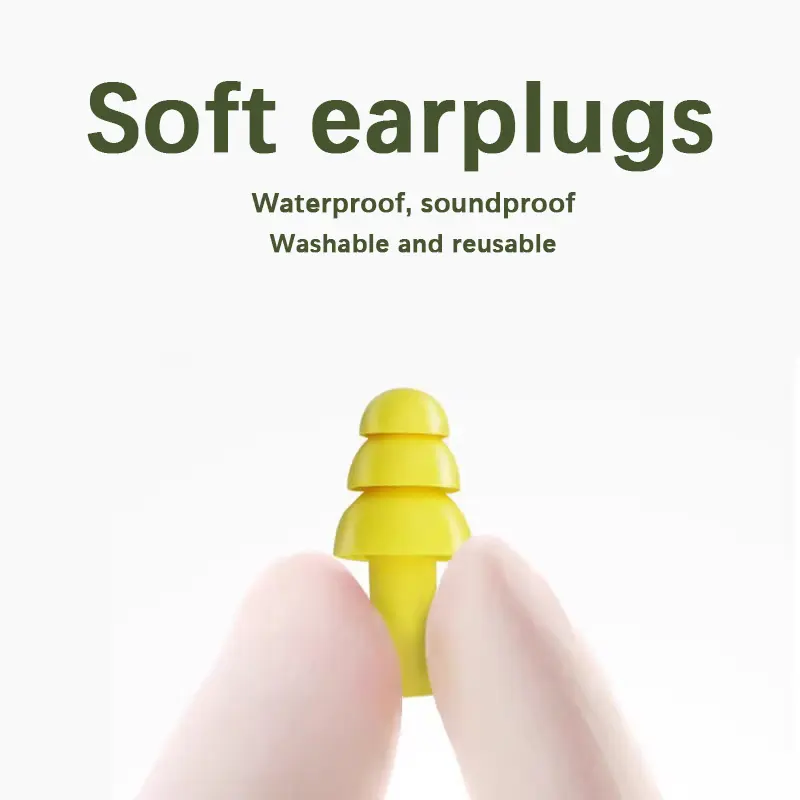 3M Noise Reduction Earplugs 340-4004 Anti-Noise Swimming Earplugs Noise Insulation Washable Waterproof Industrial Noise Reductio