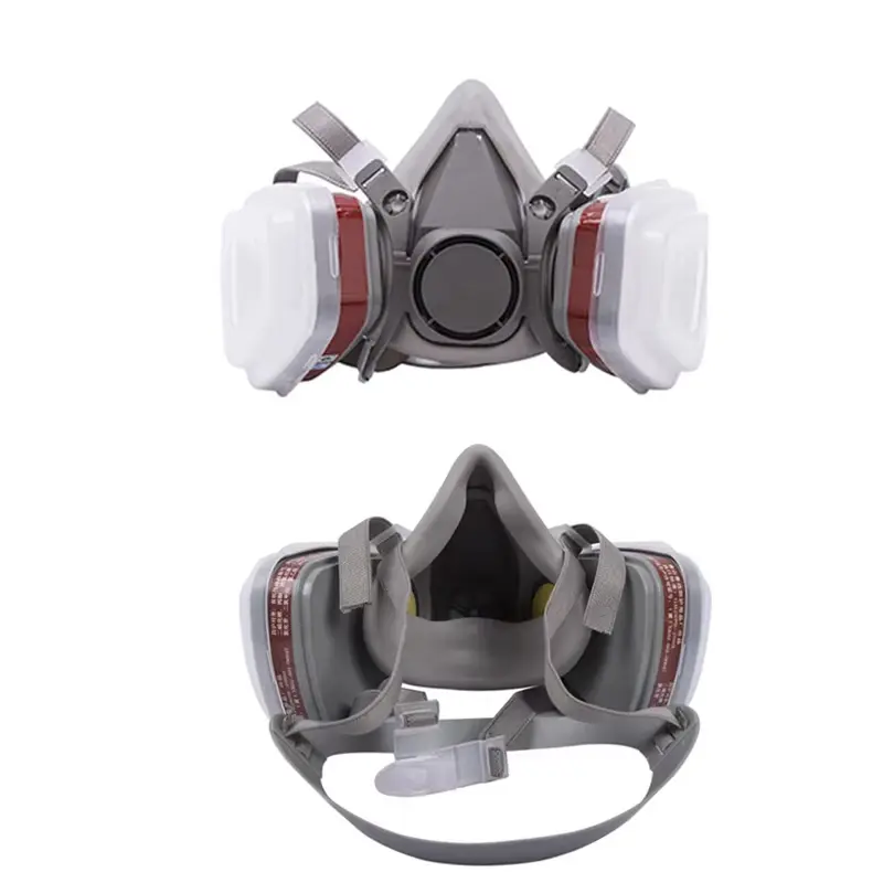 27in1 Gas Mask 6200 Set Vehicle Painting Spray with Cartridge Box 6001/6002 Orgainc Acid Vapors 5N11 Filters Dust-proof Mining