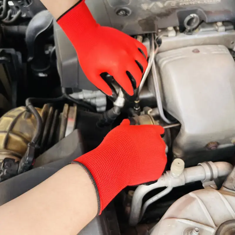20Pieces/10Pairs Professional Working Protective Gloves For Men Construction Women Garden Nylon Running Glove Obtained CE EN388.