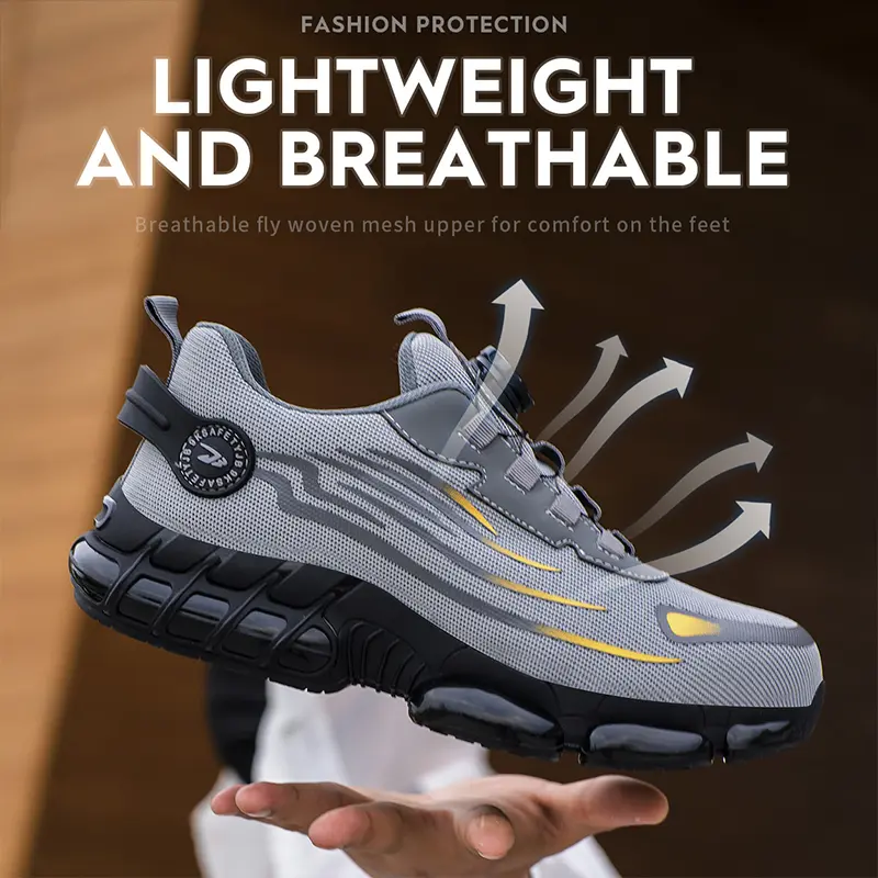 Breathable lace-free soft sole comfortable anti-smash anti-puncture labour insurance shoes