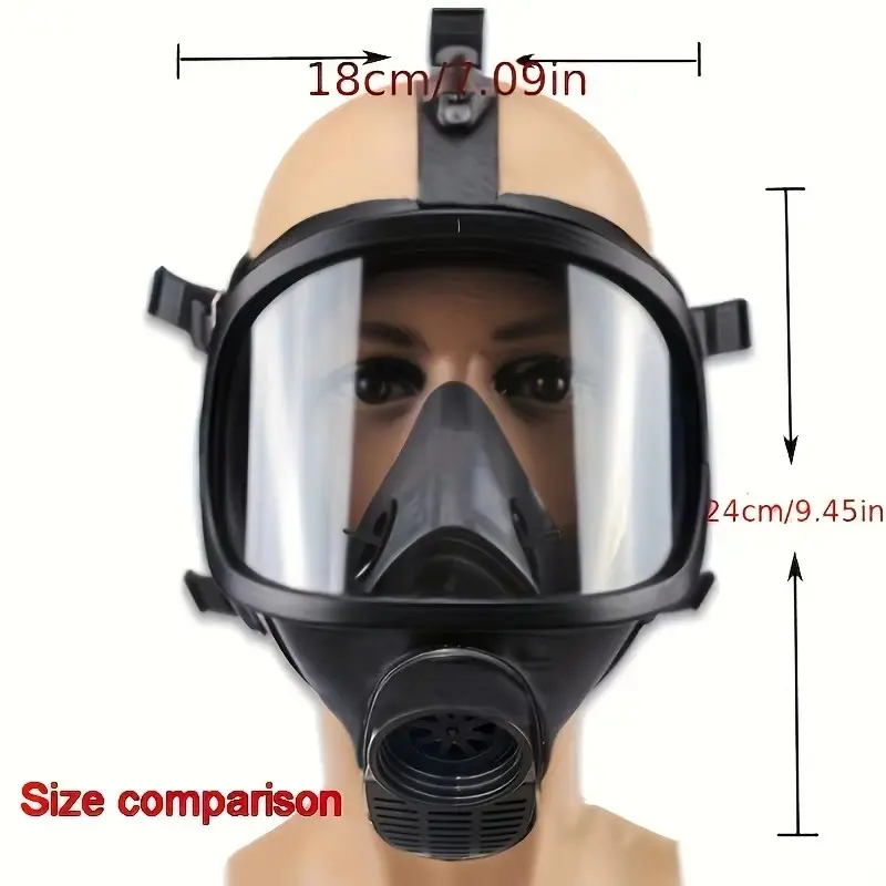 MF14/87 Gas Mask, equipped with an activated carbon filter, protects against steam, chemicals, etc.