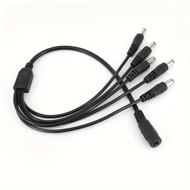 1 Female to 2 4 8 Male DC Power Splitter Plug Cable Adapter 12V 5.5 x 2.1mm For CCTV security Camera Accessories