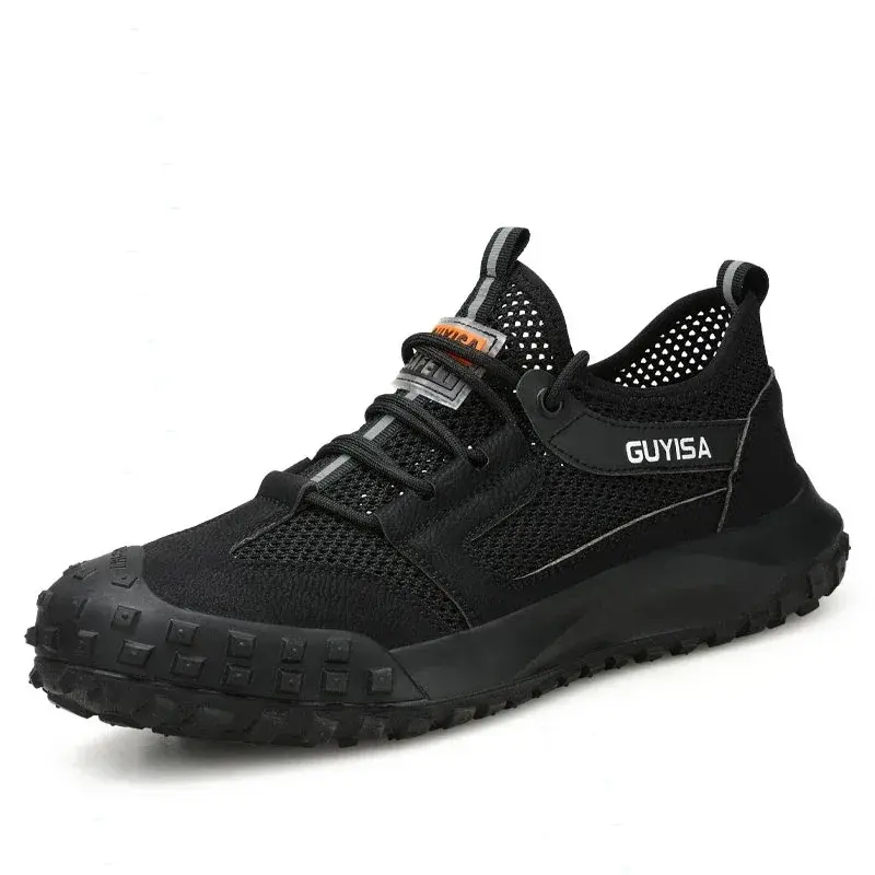 Summer Worker Safety Sports Shoe Brand Designer Safety Boots Protective Shoes Men's Fashionable Breathable Steel Toe Work Shoes