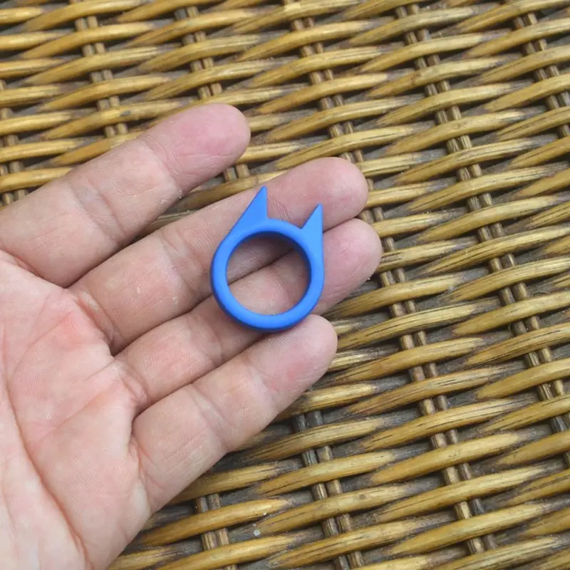 Cat Ear Self Defense Ring, Women's Wolf Protection Supplies, Single Finger Buckle, Window Breaker, Defense Switch, Self Defense