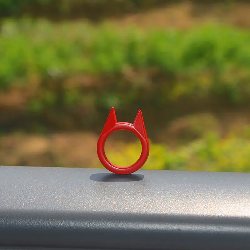 Cat Ear Self Defense Ring, Women's Wolf Protection Supplies, Single Finger Buckle, Window Breaker, Defense Switch, Self Defense