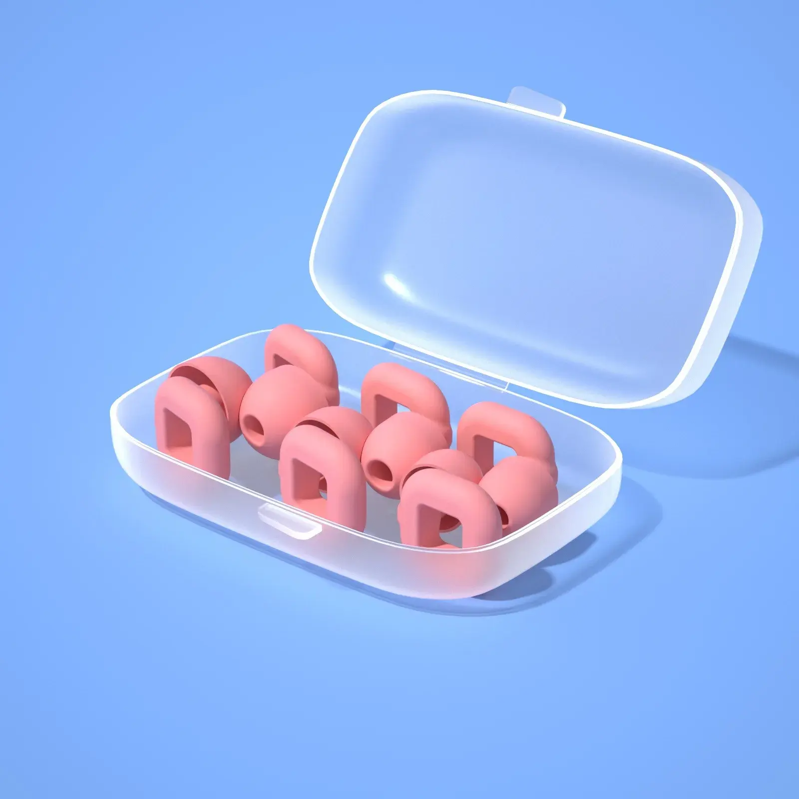 New Product: Square Sleep Sound Isolation Noise Cancelling Integrated Earbuds, Swimming Earbuds, Silent Silicone Earbuds