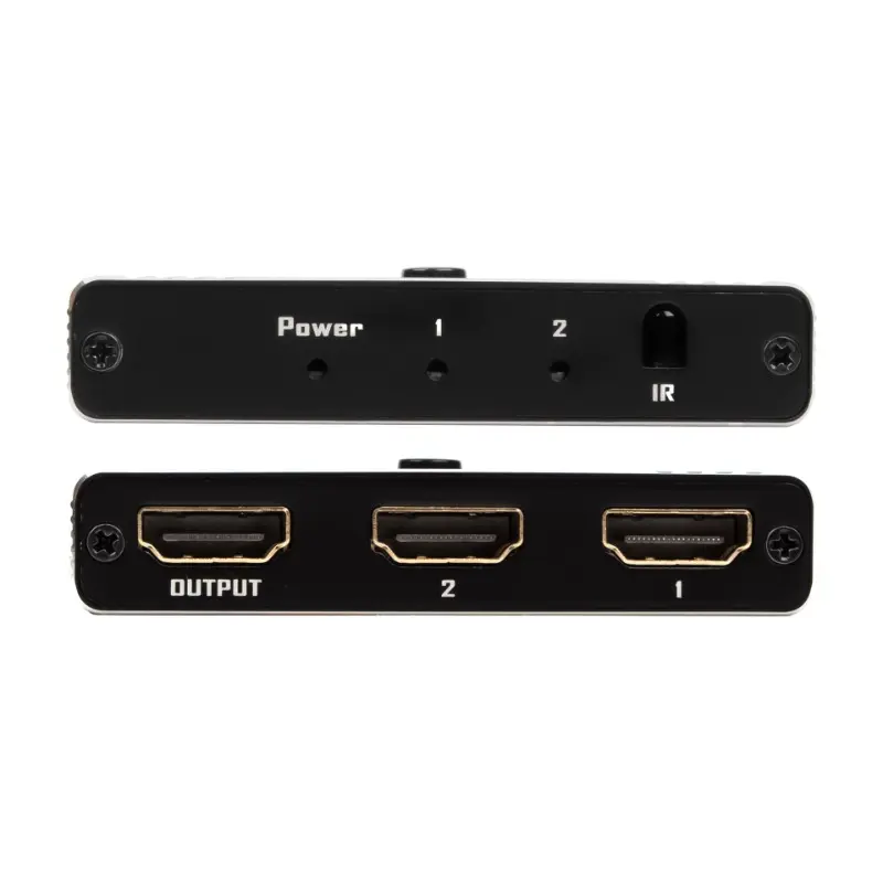 HDMI 2.1 Bidirectional Switcher 8K 60Hz Automatic Switching with Remote Control HD 1/2 Swap 2 in 1 Out