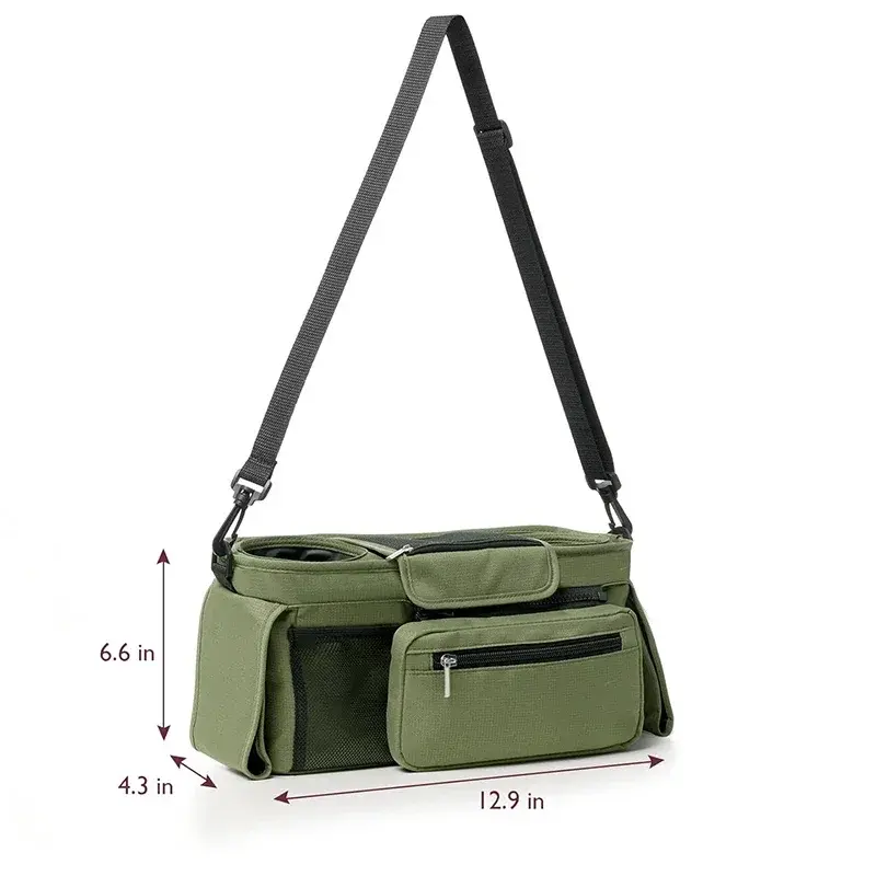 Baby Stroller Storage Bag, Large Capacity Hanging Travel Bag, Mom Bag, Phone Bottle Holder,Diaper Bags,Baby Stroller Accessories