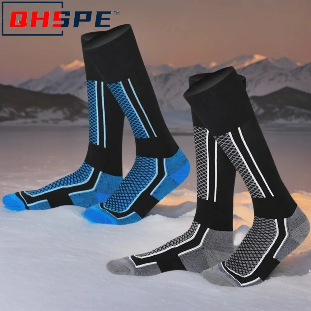 Thermal Ski Socks for Women & Men - Winter Thick Hiking Socks Anti-Cold Outdoor Sport Snow Accessories 1 Pair