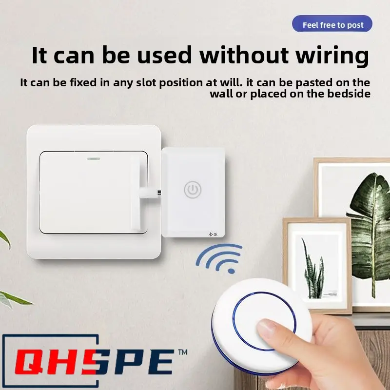 Smart Wireless Light Switch - No Wiring Remote Control for Home Automation, Easy Install Timer Switch for Lazy People