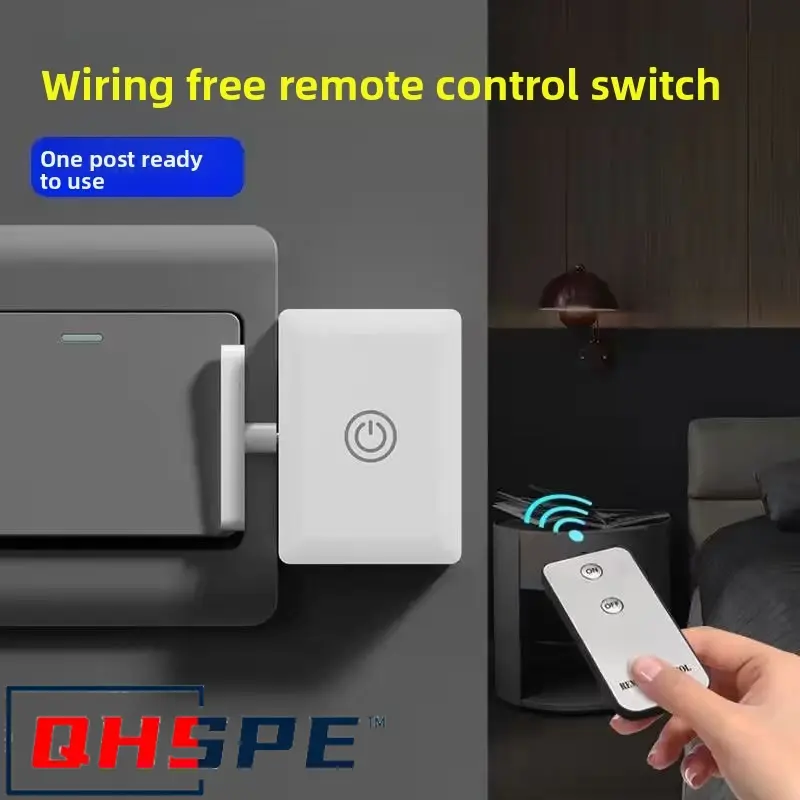 Smart Wireless Light Switch - No Wiring Remote Control for Home Automation, Easy Install Timer Switch for Lazy People