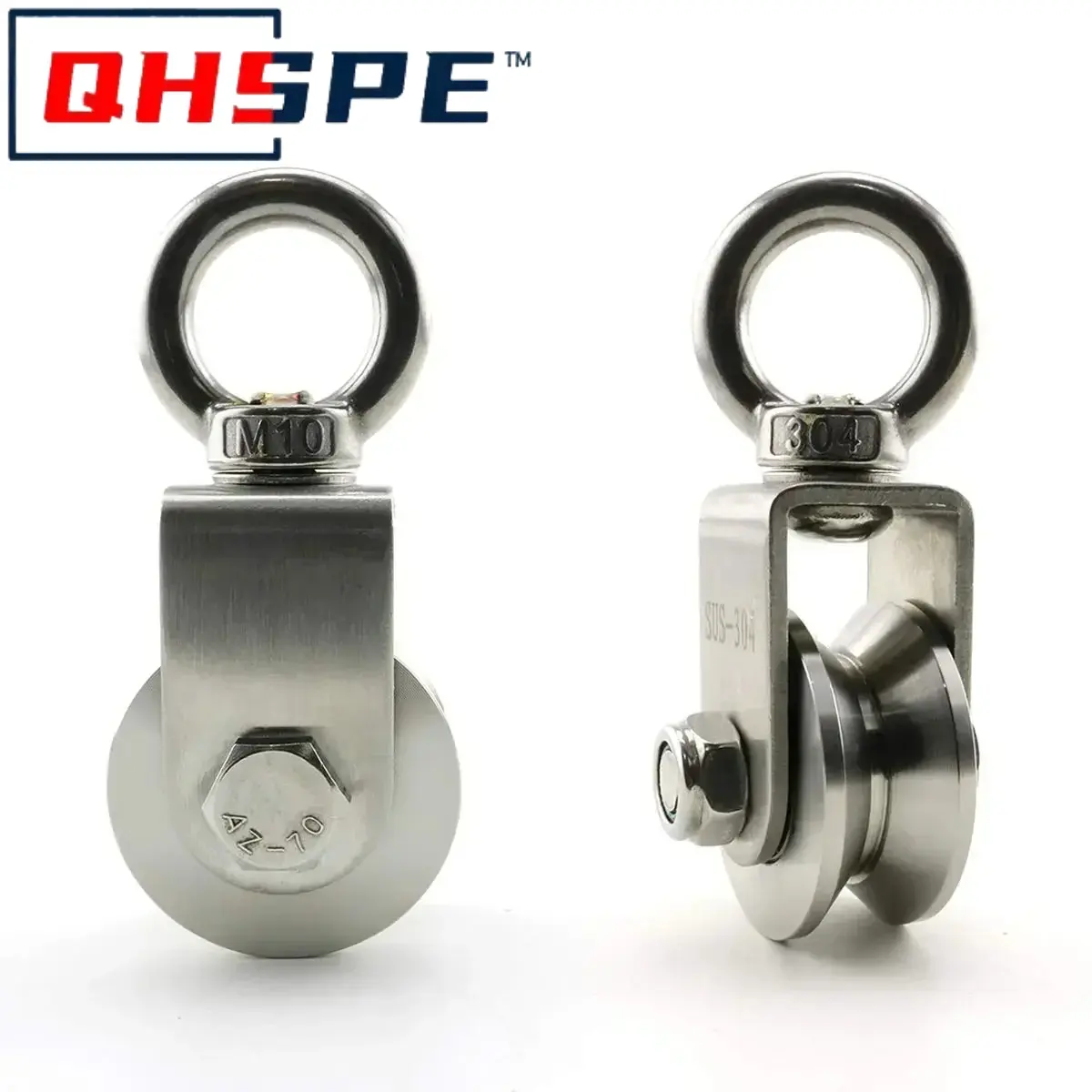 Silent Gym Pulley System - 304 Stainless Steel U/V Groove Wheel with Duplex Bearings for Home Workout