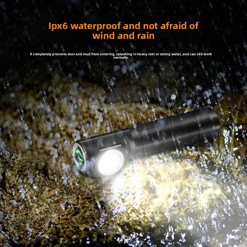 Ultra-bright magnetic flashlight, hand-held auto repair head-mounted high-intensity multi-functional corner outdoor headlamp