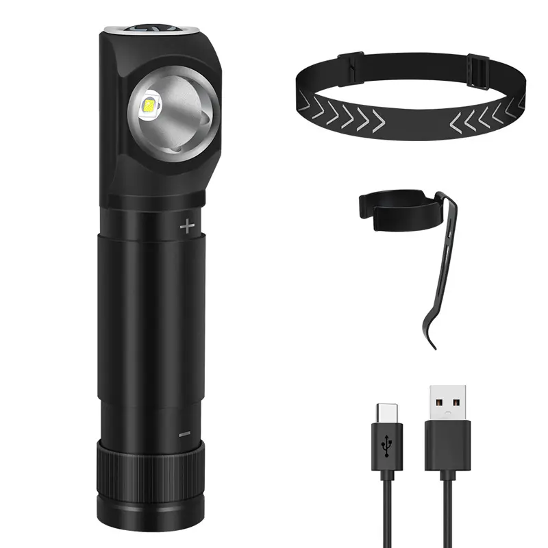 Ultra-bright magnetic flashlight, hand-held auto repair head-mounted high-intensity multi-functional corner outdoor headlamp