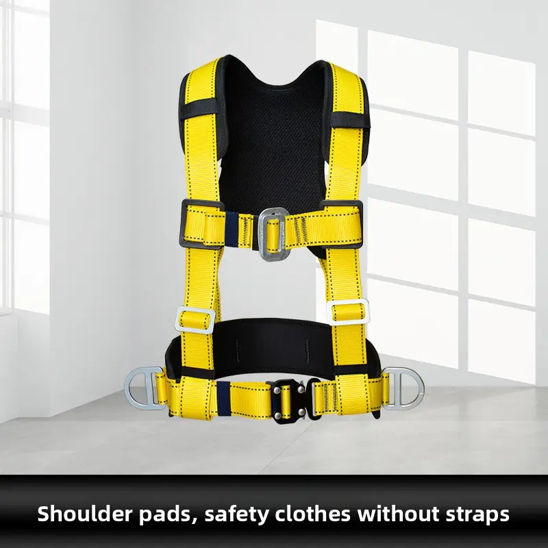 Half Body Full Body High-altitude Work Safety Belt, Electrician Double Back Safety Belt, Buffer Three-point Safety Belt