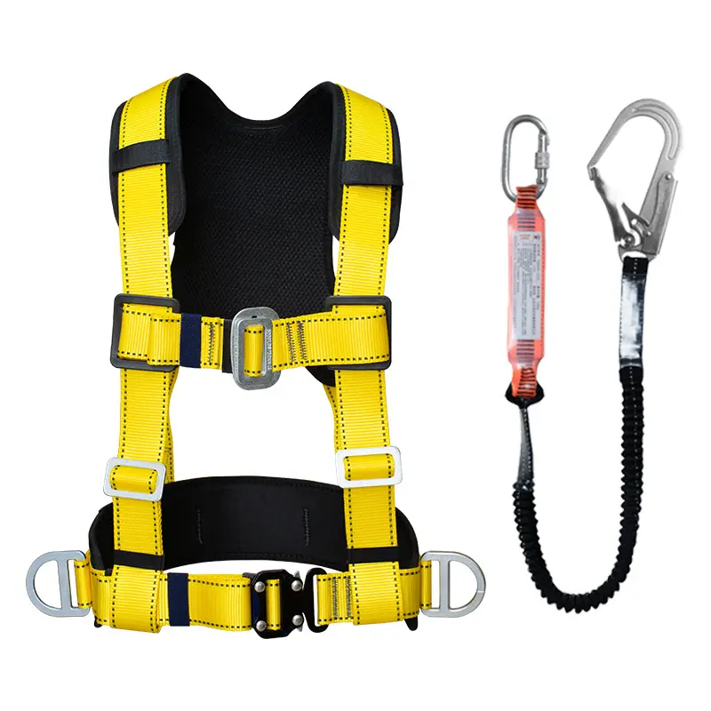 Half Body Full Body High-altitude Work Safety Belt, Electrician Double Back Safety Belt, Buffer Three-point Safety Belt