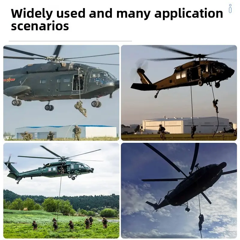 Landing Safety Rope Nylon Landing Rope High-altitude Operation Rope Speed Skating Helicopter Descent Rope