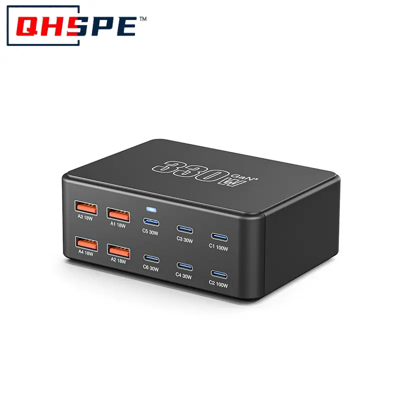 300W GaN Fast Charging Station 6-Port - PD3.0/QC4.0 Super Fast Charger for iPhone iPad MacBook Laptop All in One