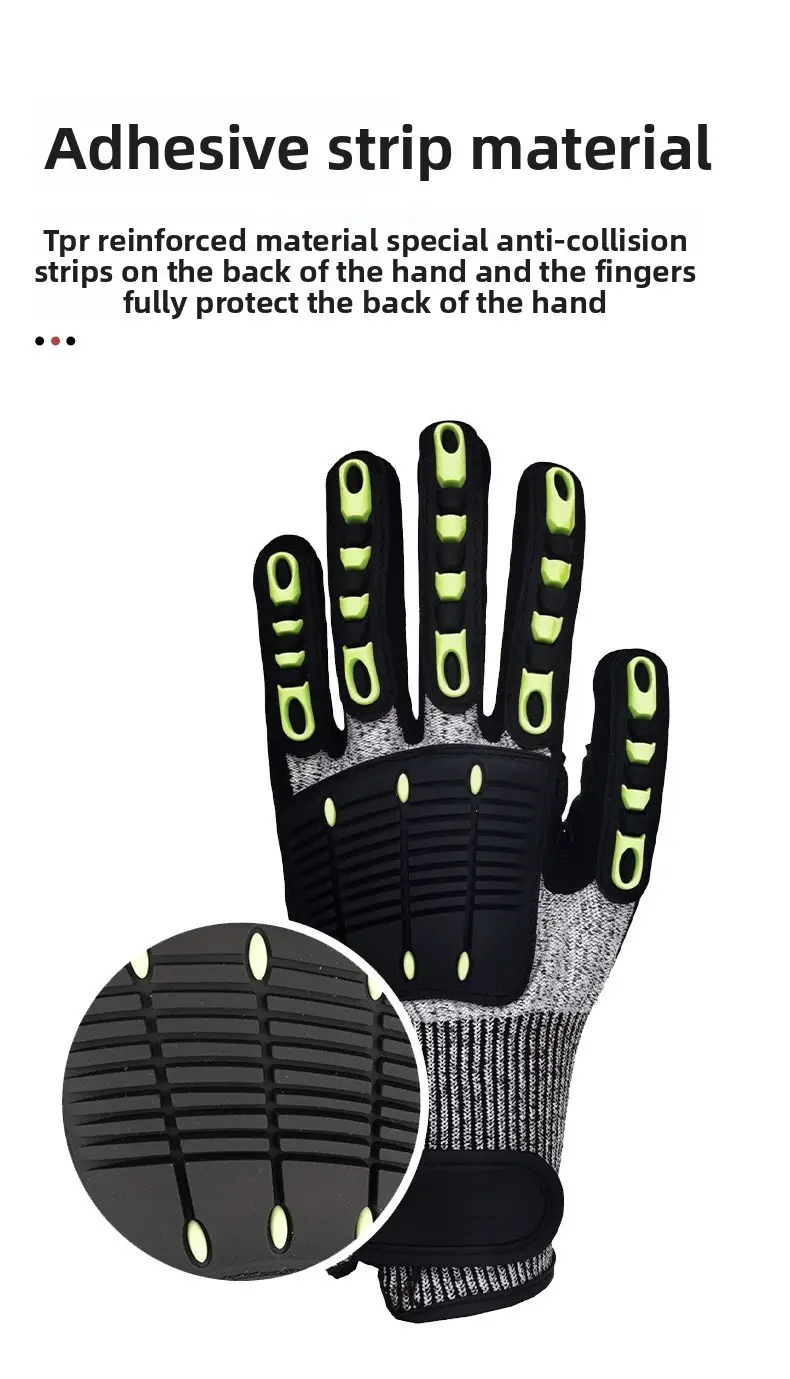 Anticutting Gloves, Grade5 Labor Protection Gloves, Nitrile Anti Slip and Wear-resistant Super Factory Wholesale andDistribution